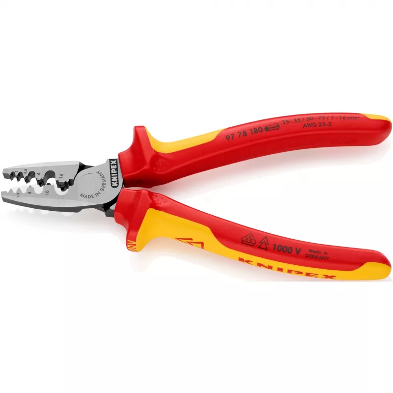 Kabel-crimp-combinatietang Knipex 97 78 180