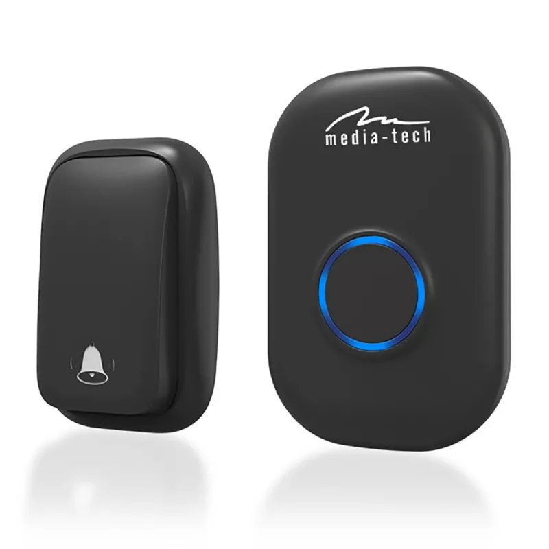 Deurbelset Media-Tech MT5701 Zwart