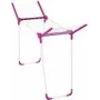 Wasrek Leifheit 81635 roze wit breedte 435 mm diepte 850 mm