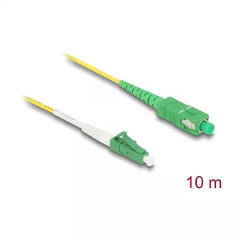 DeLOCK InfiniBand/glasvezelkabel 10 m LC SC geel 83876