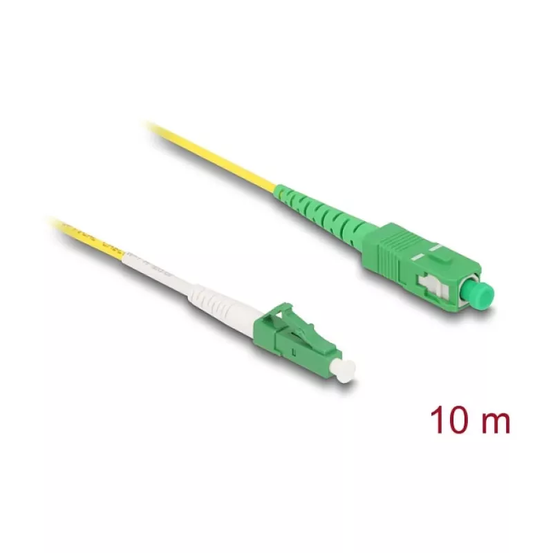 DeLOCK InfiniBand/glasvezelkabel 10 m LC SC geel 83876