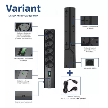EVER VARIANT stekkerdoos 2M T/LZ09-VAR020/0410