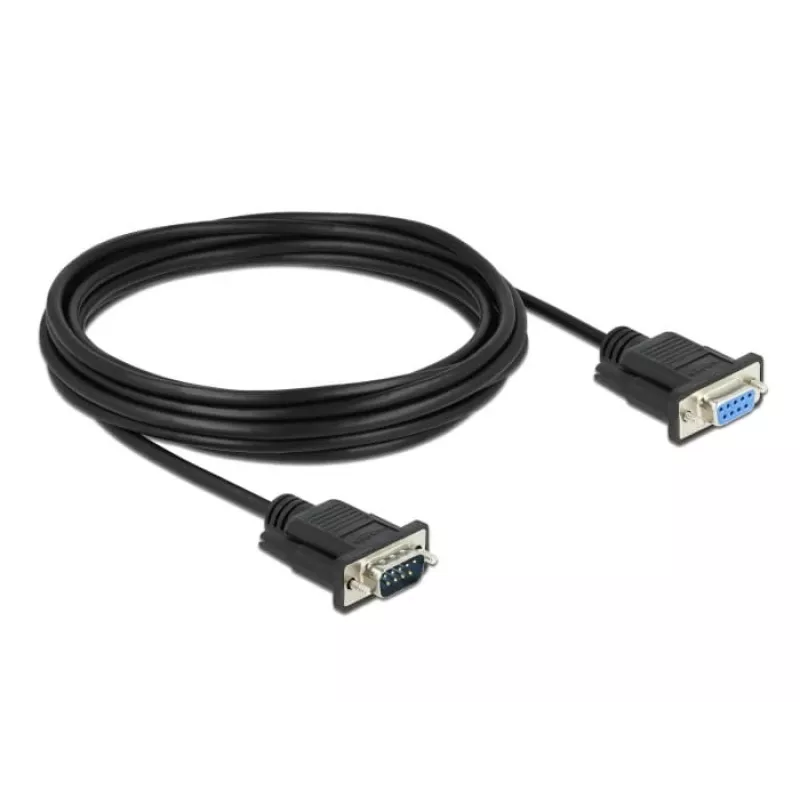 Seriële kabel DeLOCK 86598 zwart 5m RS-232 Sub-D9