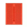 Breadboard DELOCK 18318 – soldeervrij kunststof prototypeboard, 36 × 46 × 10 mm, rood