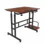 Maclean mobiele laptoptisch, zwart, 80x60 cm, max. 50 kg, in hoogte verstelbaar 67-115 cm, MC-124 B
