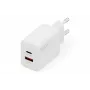 AC indoor USB GaN-oplader DIGITUS DA-10301 — 30W, 1× USB-C, 1× USB-A, 100–240V, wit