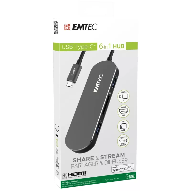 Type-C-hub Emtec T650C