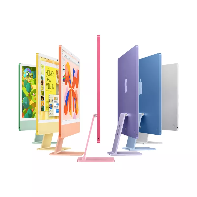 iMac 24 Retina 4.5k display M4, roze, M4 (10-CPU/10-GPU), 24GB, 512GB, standaardglas, Touch ID, Duits, Gigabit Ethernet, Magic Mouse, MD2U4D/A