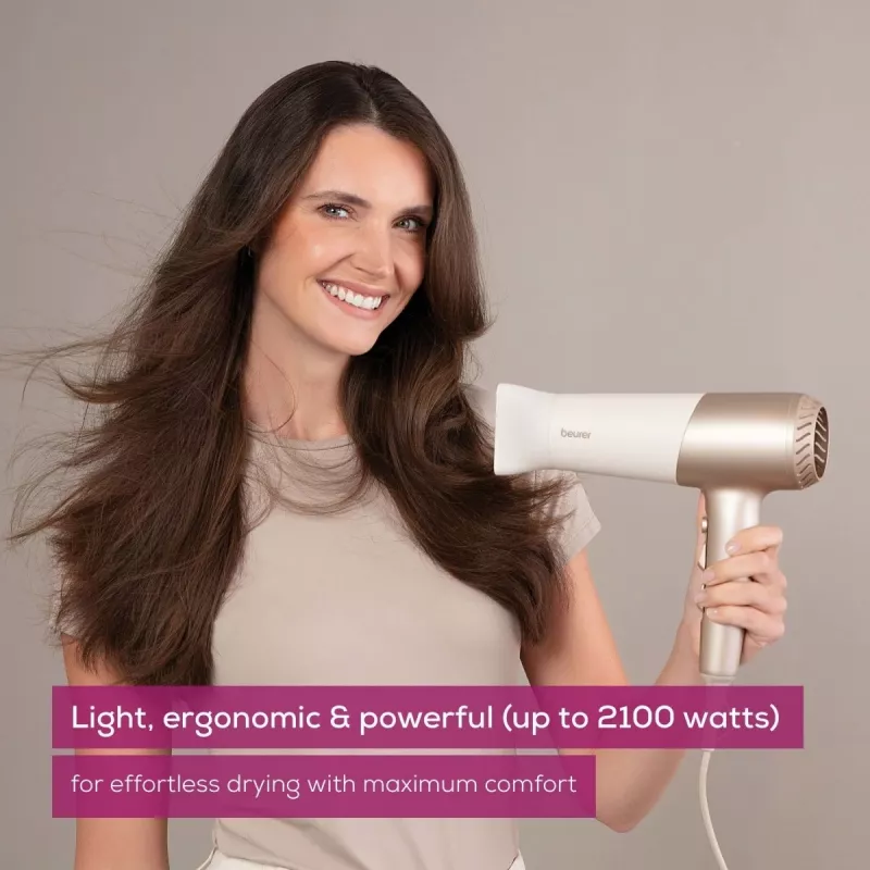 Beurer HC 70 ICONIC Pro haardroger, 2100 W, ionisch, 3 warmte- / 2 snelheidsstanden, goud