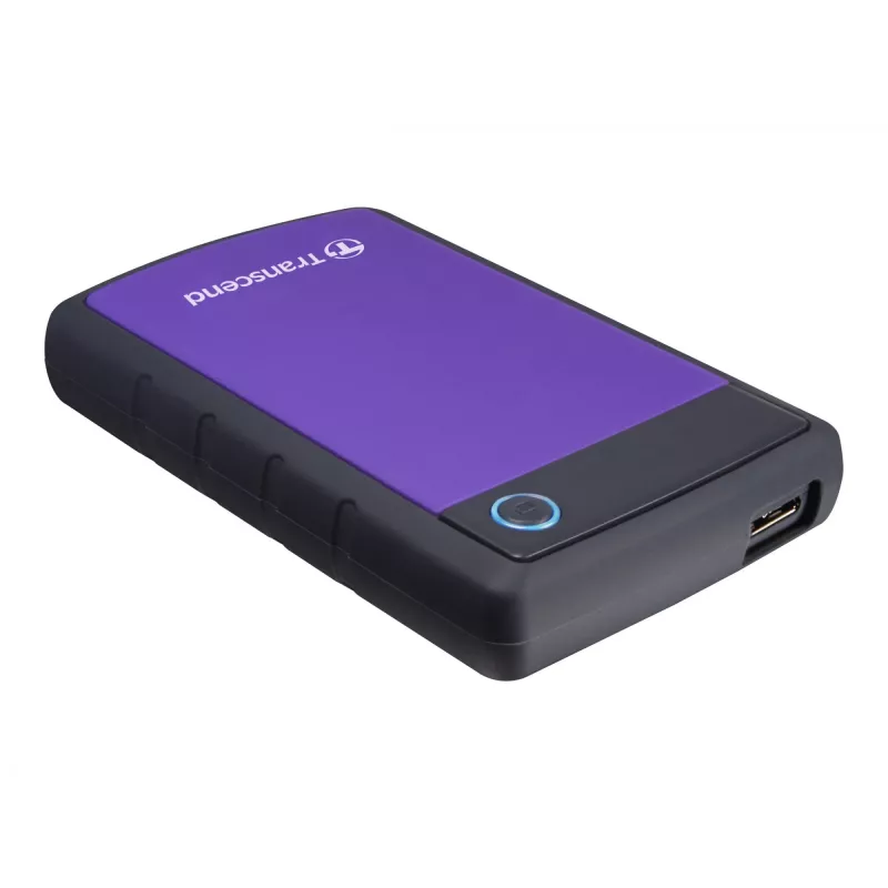 Transcend StoreJet 25H3P - harde schijf - 1TB - extern - 6,4 cm (2.5) - SuperSpeed USB - 5400 tpm - buffer: 8MB - brilliant purple (TS1TSJ25H3P)