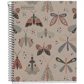 Miquelrius notitieblok SCHMETTERLING DESIGN gerecycled A5 80 blad (vrachtlevering)
