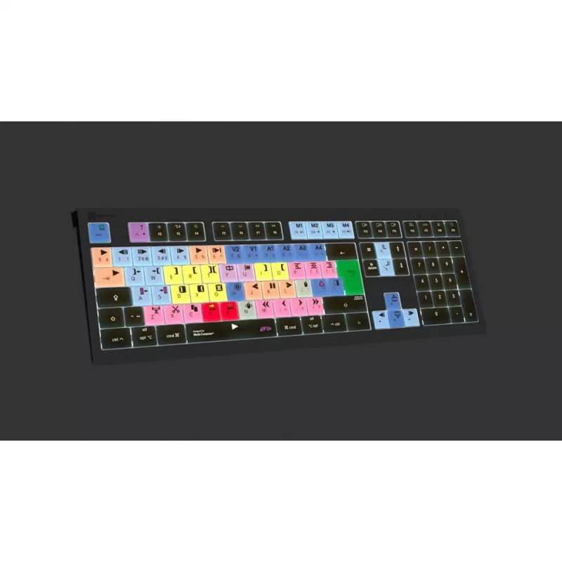 Logickeyboard LKB-MCOM4-A2M-UK toetsenbord USB QWERTY Engels zwart (LKB-MCOM4-A2M-UK)