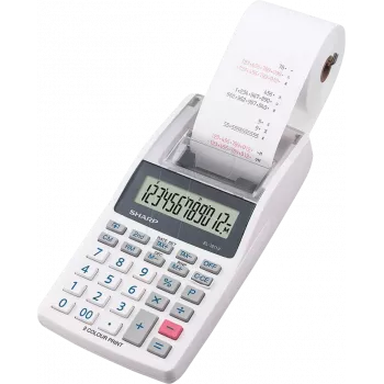 Sharp EL-1611V rekenmachine desktop financieel grijs, wit
