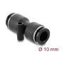 DeLOCK 60744 pneumatische connector 10 mm recht met montagegat
