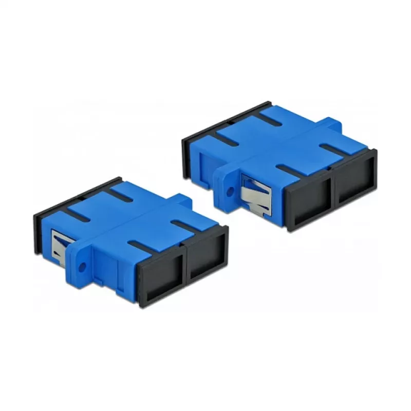 Glasvezelstekker SC bus–bus DELOCK 85991, blauw, 4-pack