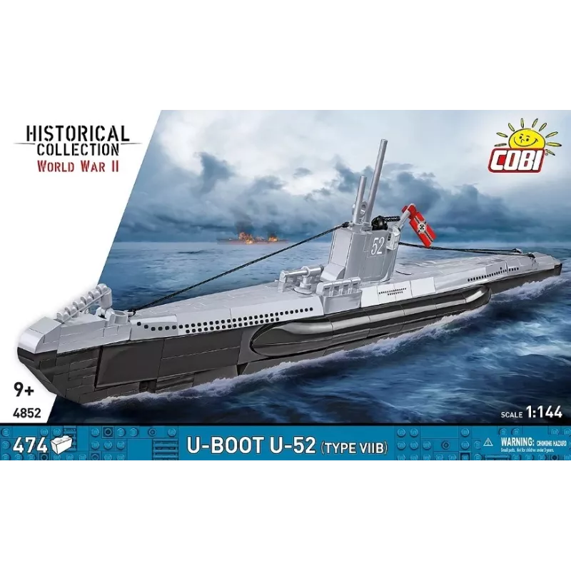 Bouwset Cobi U-boot U-52 – modelbouwset met 474 onderdelen