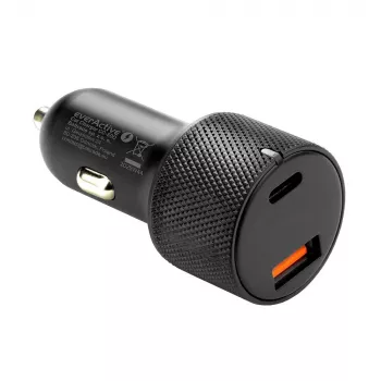 Auto-oplader everActive CC-50Q QC3.0 75W met Quick Charge 3.0-ondersteuning en USB-aansluitingen