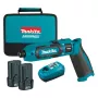 Slagschroevendraaier Makita TD022DSE 1/4 inch 2450 t/min 25 N⋅m zwart, blauw