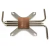 Koelblok Inter-Tech IP-3, koper, zilver, 165x100x12 mm