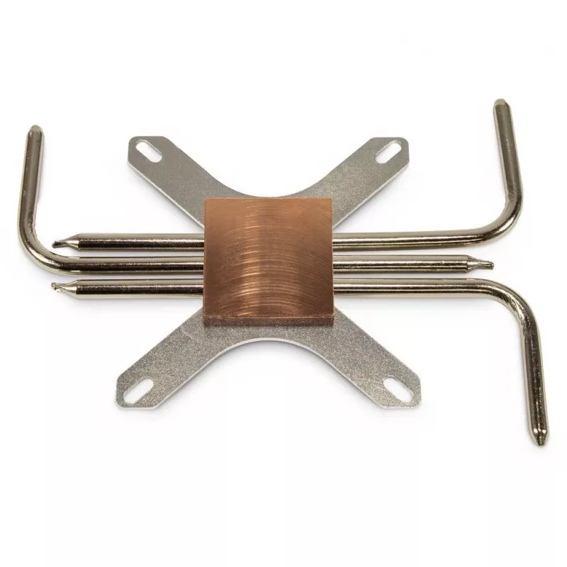 Koelblok Inter-Tech IP-3, koper, zilver, 165x100x12 mm