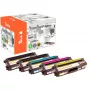 Peach PT844 tonercartridge 5 stuks compatibel zwart, cyaan, magenta, geel
