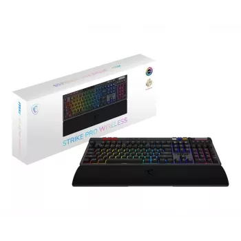 Mechanisch gaming-toetsenbord MSI Strike Pro W Silent US-indeling RGB-verlichting, bedraad, tactiele Silent-switches