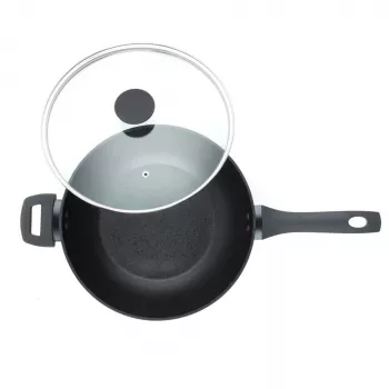 Wok Salter BW09329AR 28 cm Megastone Noir antiaanbaklaag