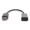 DIGITUS adapter, DisplayPort stekker - HDMI A bus DisplayPort standaard 1.1a, UL20276 gecertificeerd, AWG28 (DB-340400-001-S)