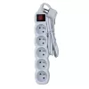 Stekkerdoos ESPERANZA ELK214W 1,5 m, 5 Type-E-netstopcontacten, binnen, wit