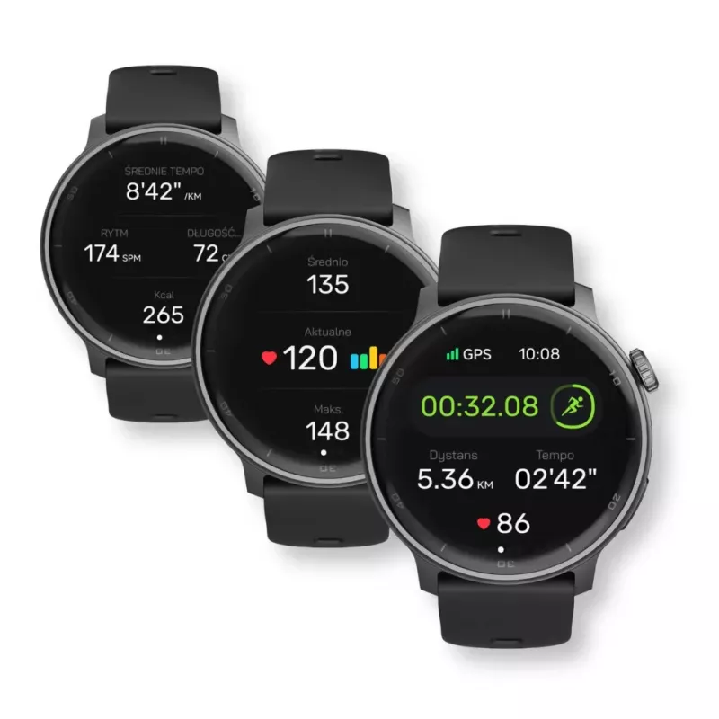 Smartwatch Stelio STSWA101BK Activ GPS 46 mm zwart