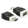 Kabeladapter DeLOCK 65586 HDMI-A naar VGA zwart wit