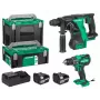 Accuschroefmachine Hikoki accu-set 18 V DS18DBS+DH18DBL met 2 x 5 Ah accu's