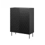 Rek cama meble ONDA 2D2SZ boekenkast 98×45×127 cm zwart