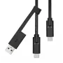 USB-A naar USB-C-kabel ProXtend USBCWA-001 1 m, zwart, 0,06 kg