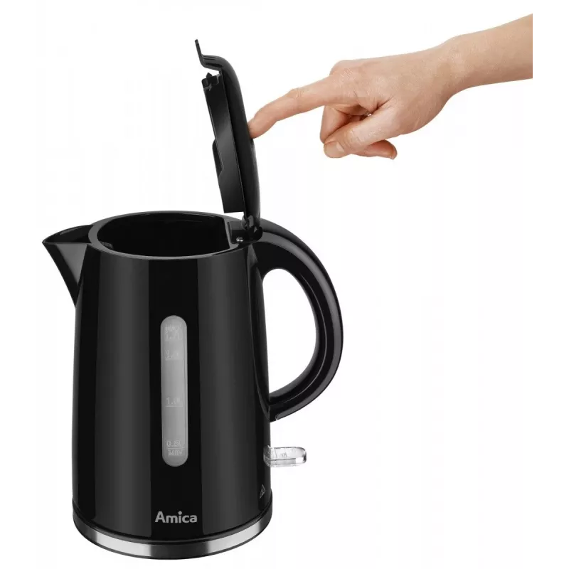 Amica KF1002 waterkoker, 1,7 L, zwart