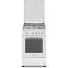 Simfer fornuis 4401SGRBB kookplaattype gas oventype gas wit breedte 50 cm 49 L diepte 55 cm