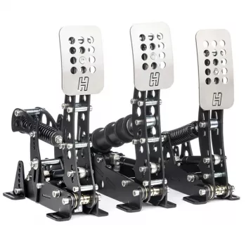 Heusinkveld Ultimate+ 3-pedaalset zwart — Direct-Drive sim-racing pedaalset, 3 pedalen