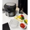 Heteluchtfriteuse BLAUPUNKT AFD712 – 7,2 l inhoud, 1800 W, digitale touchbediening, 40–200 °C, 60-minuten-timer