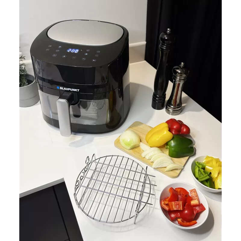 Heteluchtfriteuse BLAUPUNKT AFD712 – 7,2 l inhoud, 1800 W, digitale touchbediening, 40–200 °C, 60-minuten-timer