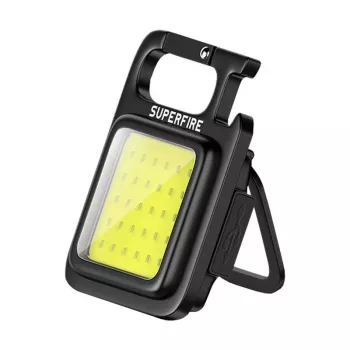 Superfire MX16 zaklamp — 600 lm vermogen, ingebouwde 500-mAh-accu, USB-C-oplaadfunctie