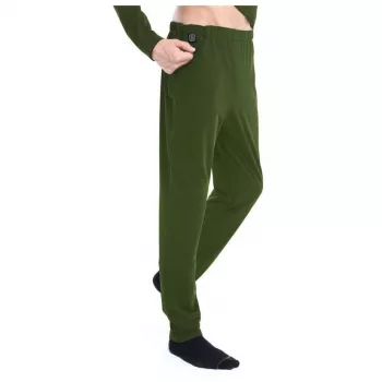 Glovii GP1CXL verwarmde broek universeel XL groen — op accu werkende verwarmde broek, maat XL