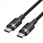 USB-C naar USB-C data- en oplaadkabel Vention TRDBH, 2 m, USB 2.0, 60 W PD, 3 A, 480 Mbit/s, zwart