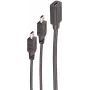USB-kabel ShiverPeaks BS13-20022 0,3 m USB-C Mini-USB B zwart