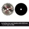 Einhell TE-CS 18/89 Li Solo accu-minicirkelzaag, 18 V (zonder accu)