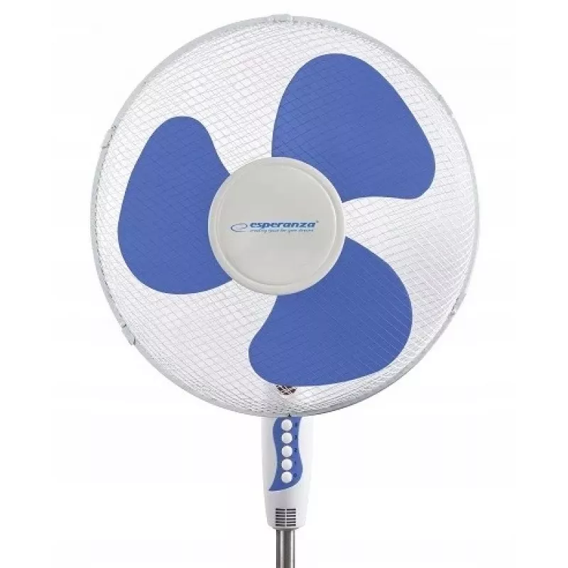 Huishoudventilator ESPERANZA EHF001WB — 40 cm, 3 snelheden, staand model, in hoogte verstelbaar, oscillerend