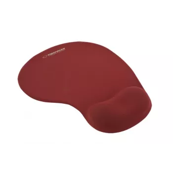 Muispad ESPERANZA EA137R — rood geloppervlak, antislipbasis, geïntegreerde polssteun