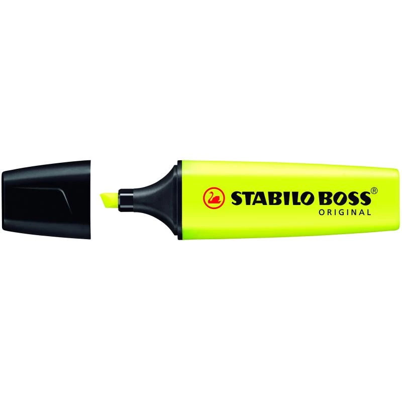Marker STABILO BOSS Original beitelpunt geel