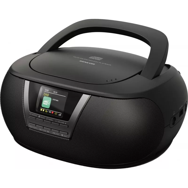 Sencor SPT 6200DB boombox cd/MP3-radio, DAB+/FM, Bluetooth, USB, AUX, 3 W, zwart