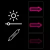 Neonlicht pijl wandlamp MANTA SNL107PK – roze decoratief LED-pijlbord