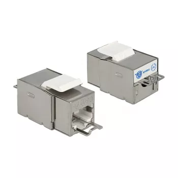 Delock 86404 Keystone-module RJ45 Secure Cat.6 naar LSA, wit